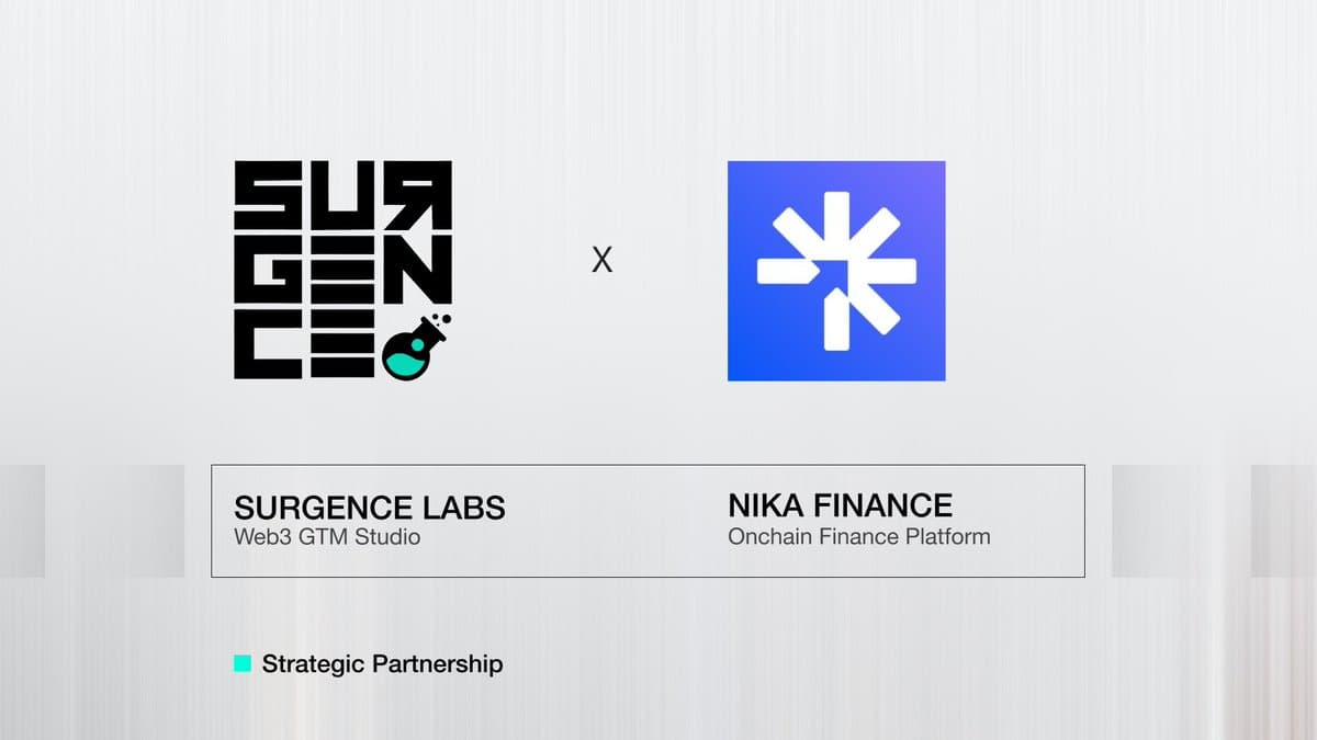 Surgence Labs Partners With Nika Finance to Run Go-to-Market