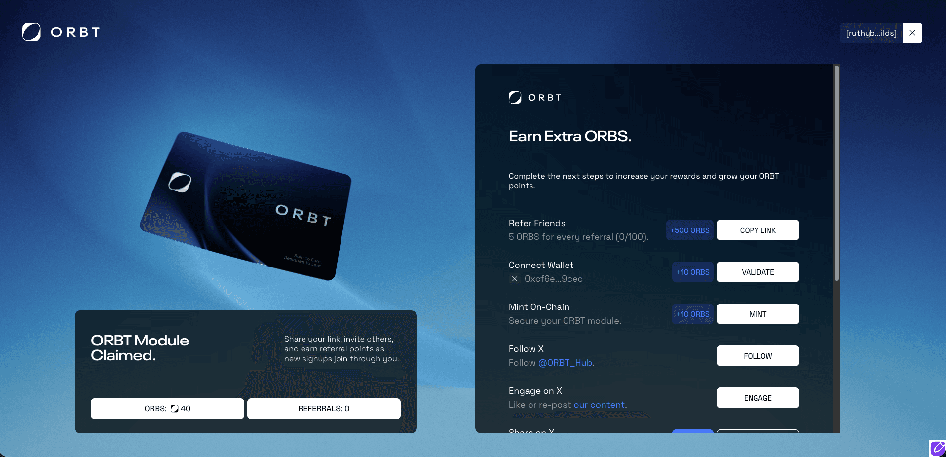 The ORBT Hub — SBT Module Claim