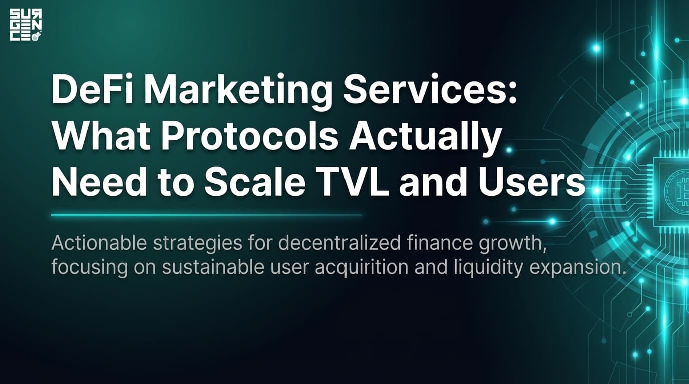 DeFi Marketing Services: What Protocols Need to Scale TVL