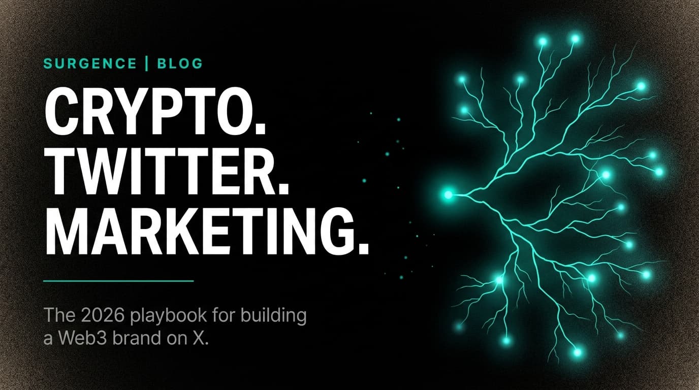 Crypto Twitter Marketing: The 2026 Playbook for Building a Web3 Brand on X
