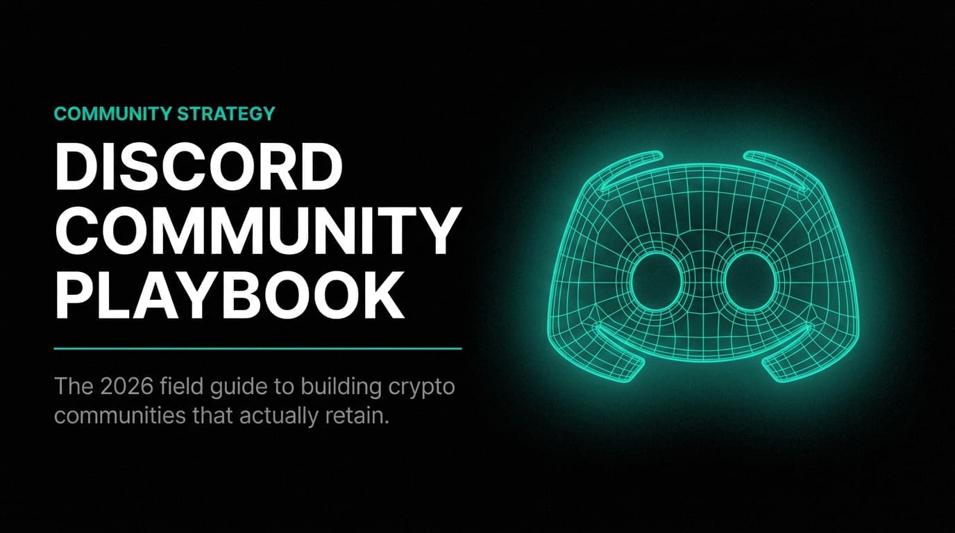 Discord Marketing for Crypto Projects: The 2026 Community Playbook